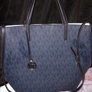 MK blue handbag